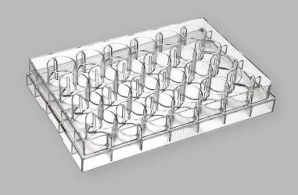 Celcultuurplaten, PS, 24-wells, 0,57 ml, F-well, non-treated, transparant, gamma-steriel