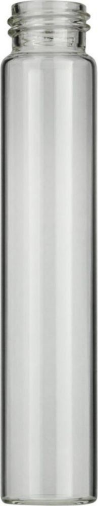Vials 60 ml, glas 140x27,5 mm, helder, schroefnek N24, vlak