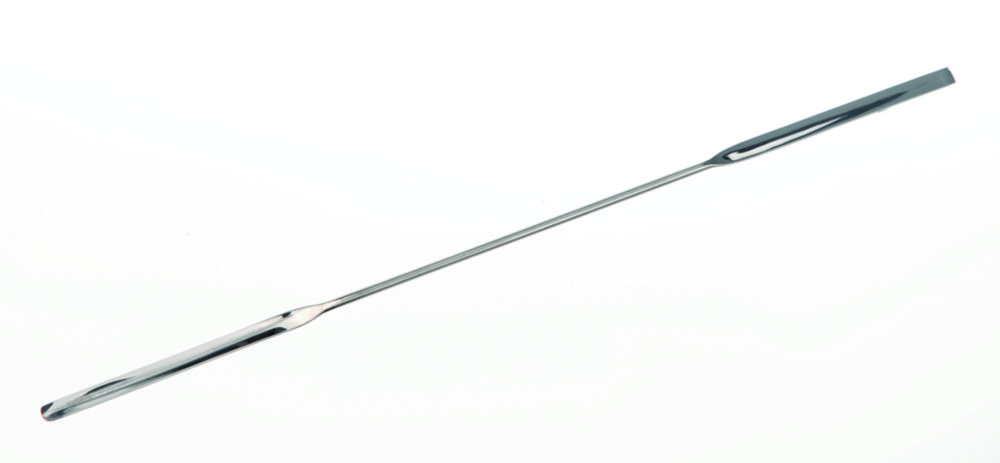 Micro-scoopspatels 185 mm, RVS  4 mm breed, Ø 2 mm