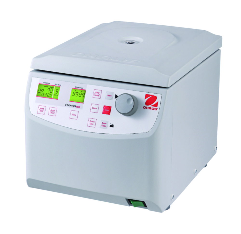 centrifuge, laboratorium, wit, digitaal, voorkant