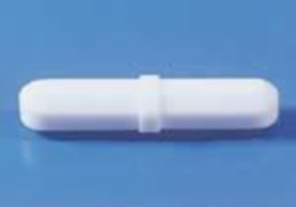Magneetroerstaaf PTFE, blauw  L 25 mm, Ø 8 mm, achtkant