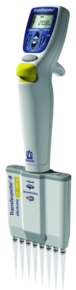 Pipet Transferpette -8 electronic 30 - 300 µl, (8 kanaals)