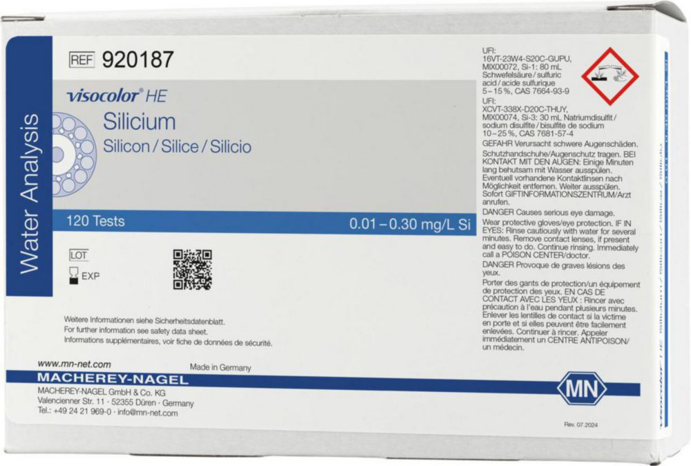 Visocolor HE Silica navulling  0,01 - 0,3 mg/L