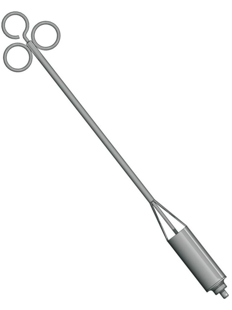 Monsternemer voor vloeistoffen "Open with thumb" 100ml, dompeldiepte 450mm, 316L, Ø 32 mm