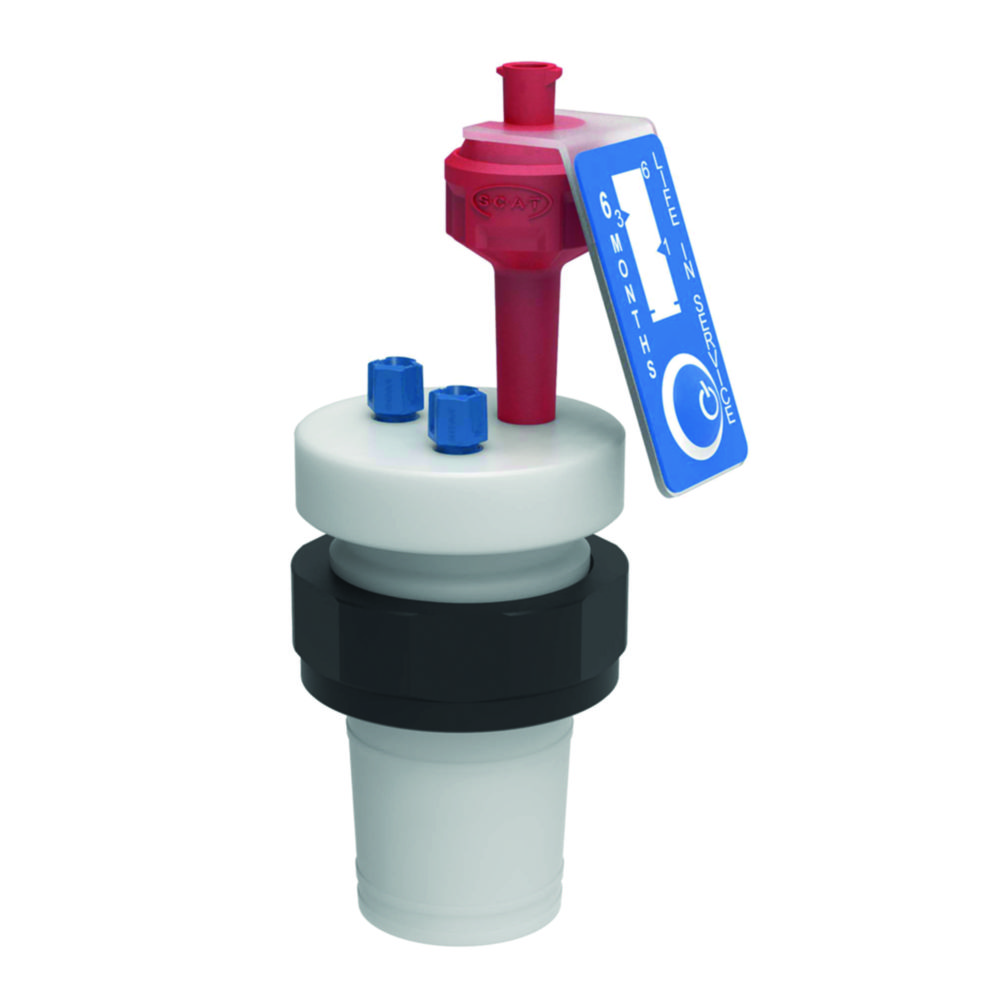 SafetyCap II voor NS 29/32 2 aansluitingen Ø 3,2 mm