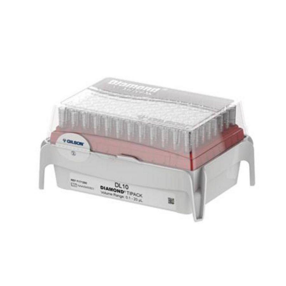 Pipetpunten 1-20 µl, Diamond Blister, DL10, Polypropylene, Niet-steriel