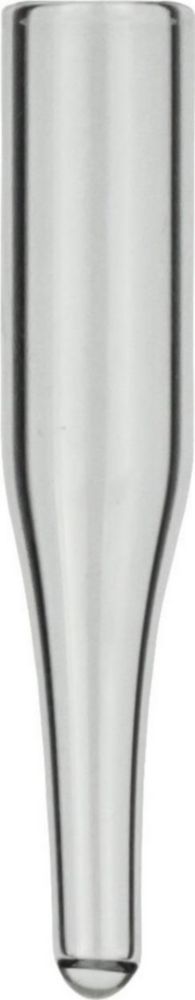 Inserts 0,2 ml, glas 6x31 mm  15 mm spits, voor N9 vials