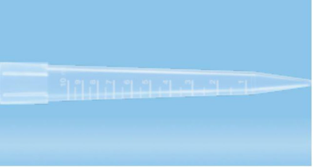 Pipetpunten 10 ml, in rek