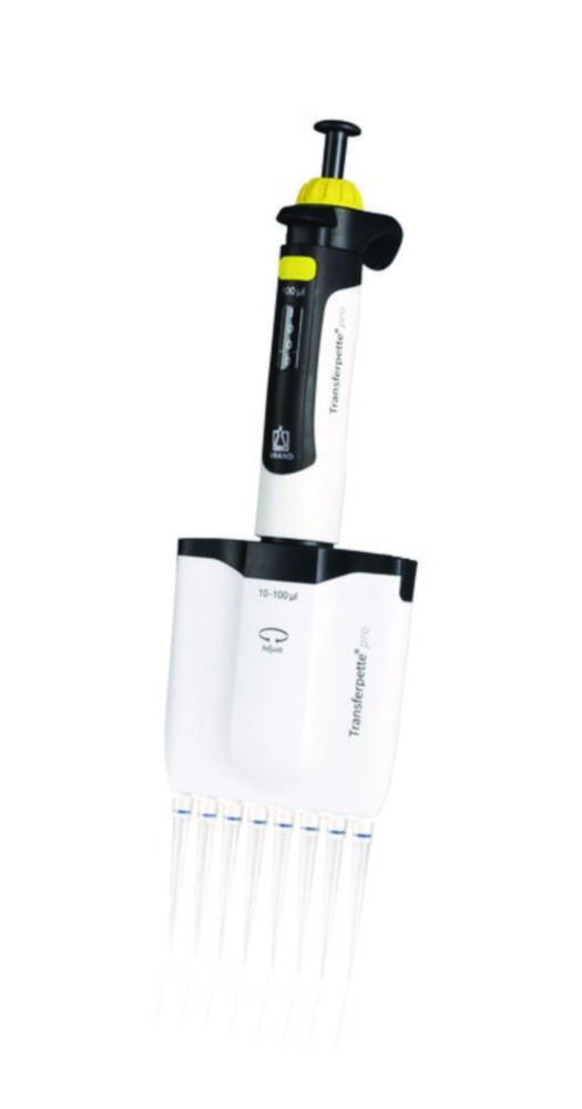 Microliterpipet Transferpette® pro, variabel, Multikanaals, 10 - 100 µl