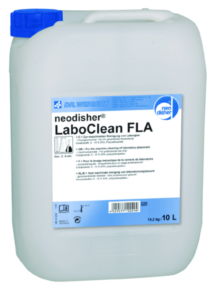 Neodisher LaboClean FLA, alkalische universele reiniger, vloeibaar concentraat, 10l