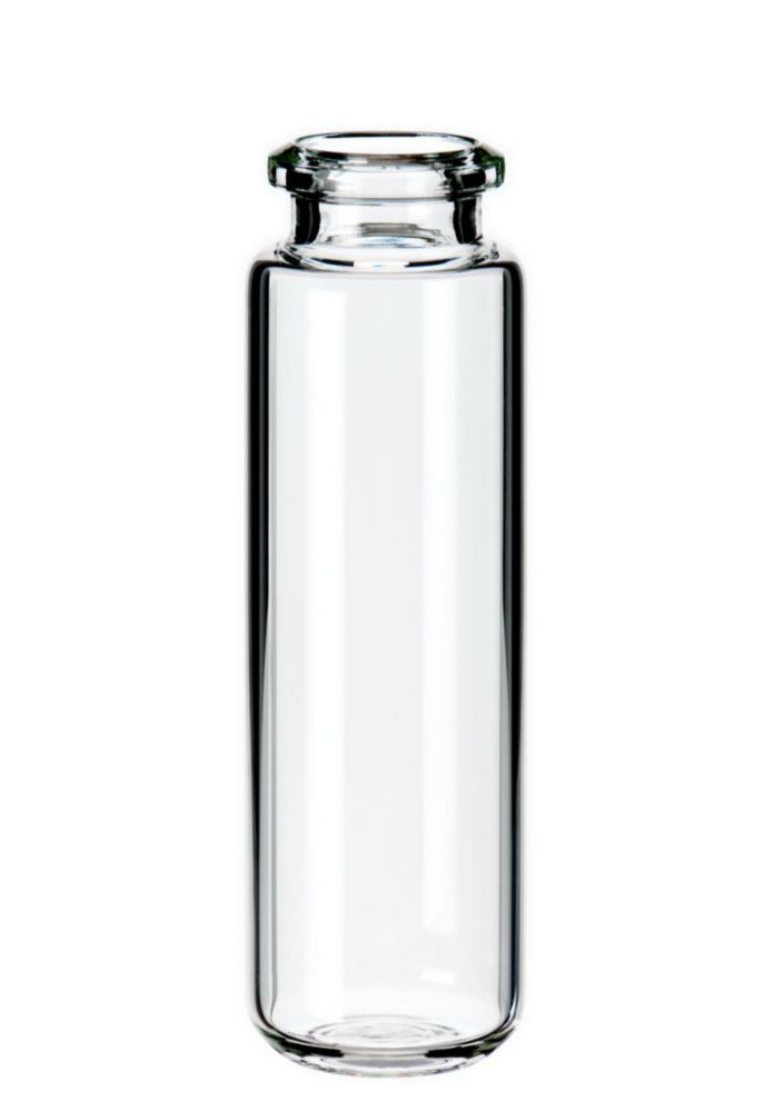 Vials 20 ml, glas 75,5x23 mm helder, Crimp-nek N20 Headsp.