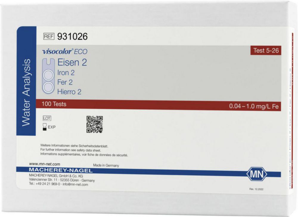 Visocolor ECO IJzer 2  0,04 - 1,0 mg/l FE