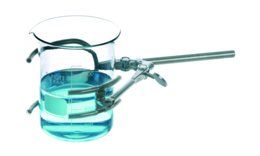 Statiefklem 150 mm RVS, Ø 0 -  120 mm, 4-vingerklem