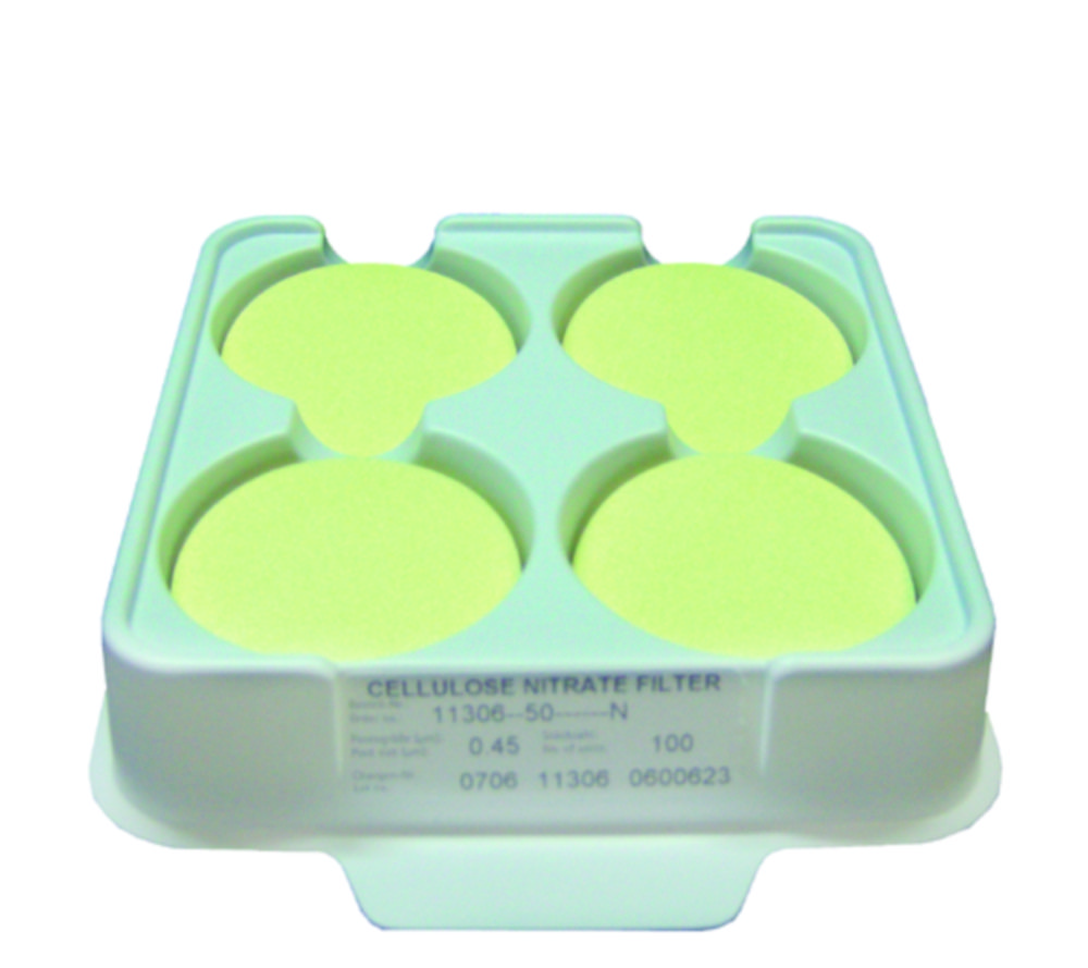 Membraanfilters CN, wit Ø 25 mm, 0,8 µm