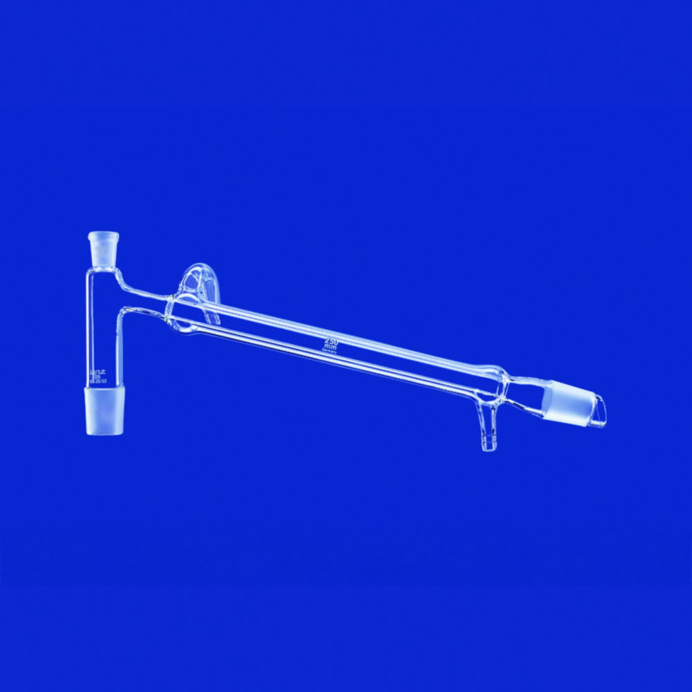 Destillatiebrug 250 mm, Liebig  kern NS29/32, huls NS14/23