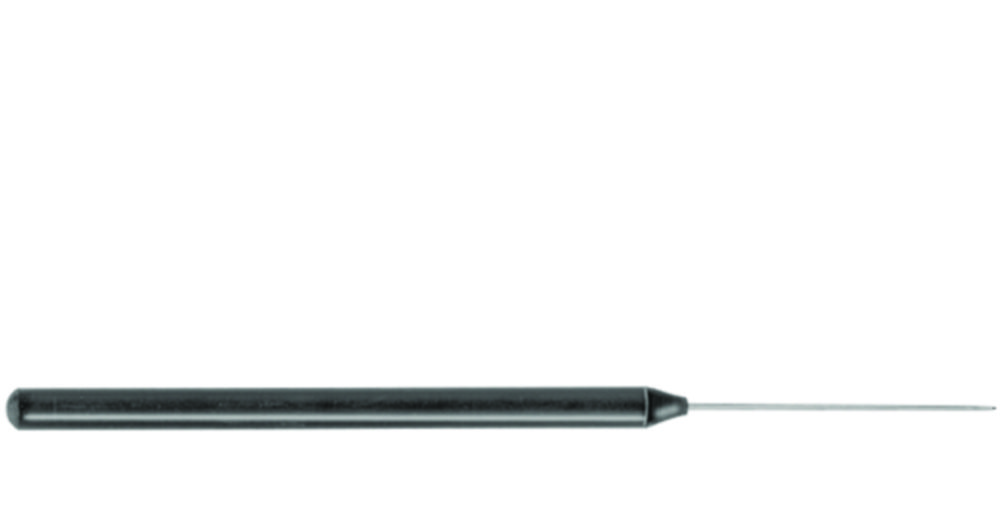 Prepareernaald recht spits,  kunststof handgreep, 140 mm