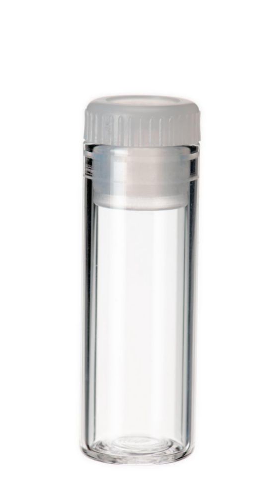 Vials 2 ml, glas 31,5x11,6 mm helder, Shell-vial N8+PE-stop