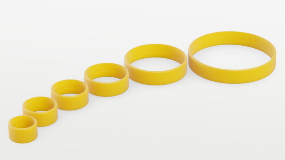 ColorTag 27 mm, neongeel, set van 5