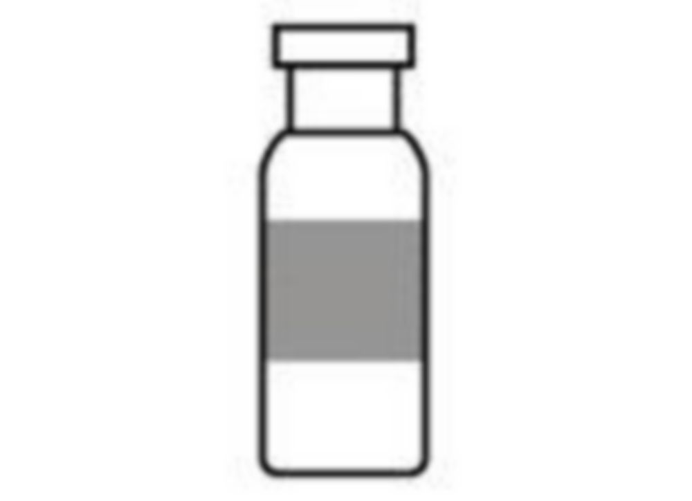 Vials 2 ml, glas 32x12 mm  helder, Crimp-nek N11, label