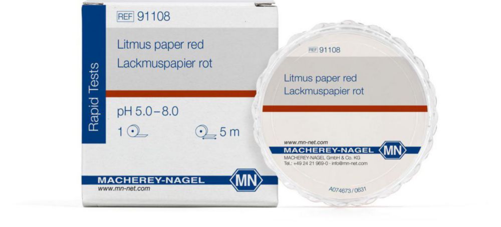 pH indicatorpapier Lakmoesrood  pH 5,0-8,0