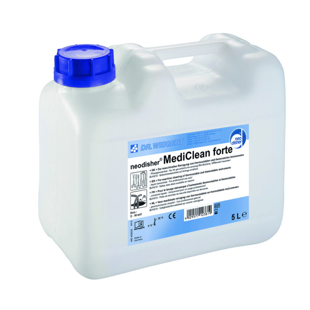 Reinigingsmiddel MediClean forte, Neodisher alkalische universele reiniger, vloeibaar concentraat