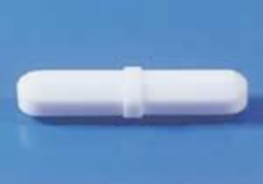 Magneetroerstaaf PTFE, met ril  L 22 mm, Ø 8 mm, achtkant