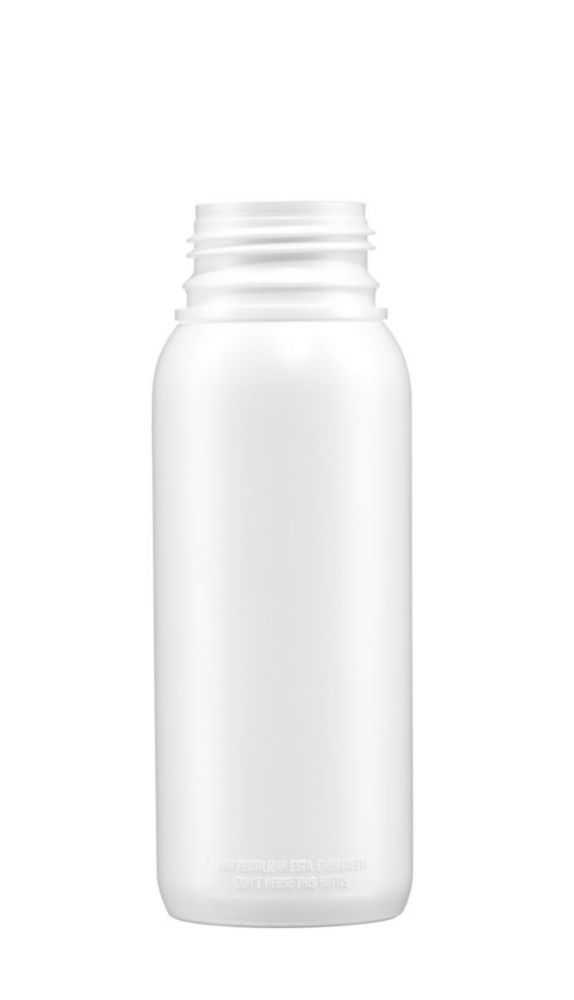 Fles 500ml, Barrierefles, Kunststof, Nauwmonds, Wit, zonder dop