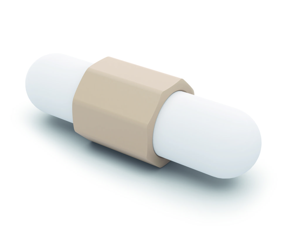 Magneetroerstaaf PTFE IKAFLON 90, ovaal, lxØ= 90x22 mm