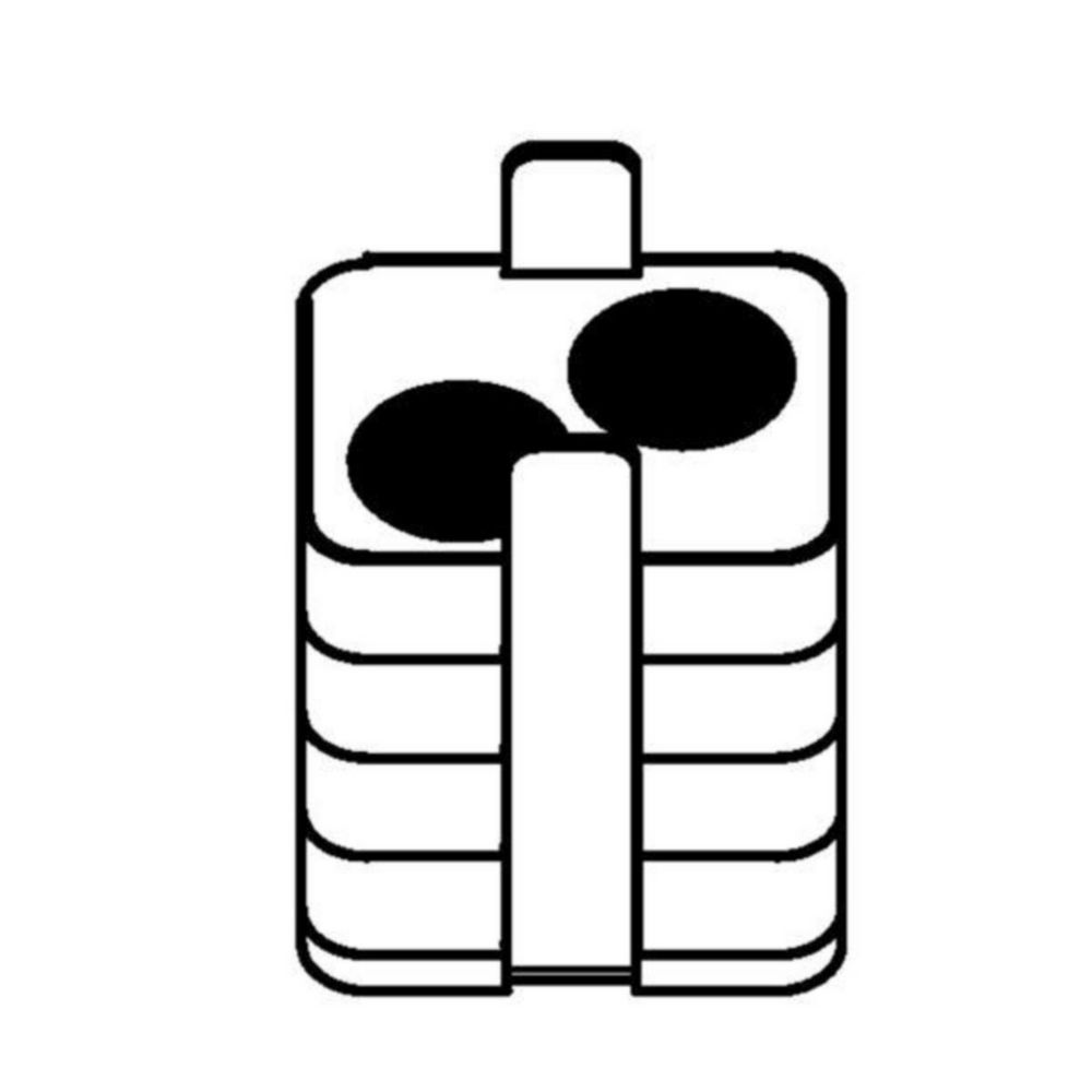 Adapter voor 2 voor 50-75ml  buizen, voor rotor A-4-62