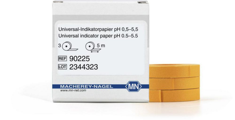 pH indicatorpapier pH 1-11  reserverollen, universeel 3 st