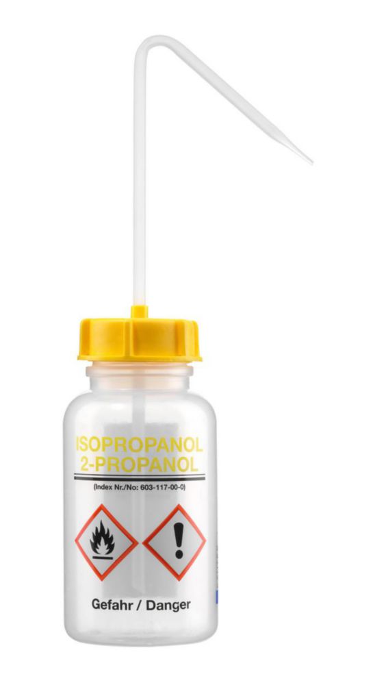 Spuitfles 500 ml, LDPE, WM, Isopropanol, gele dop