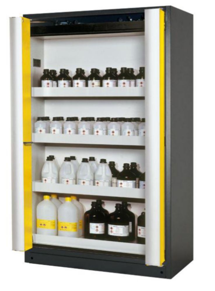 Veiligheidskast.Phoenix V2  classic, geel, 3 legborden