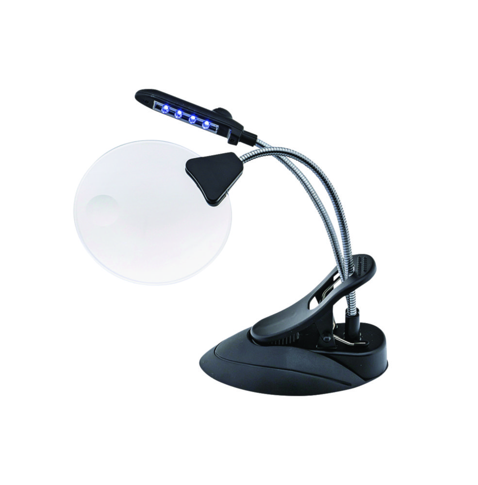 Tafelloep met LED-verlichting vergroting 2 x en 4 x