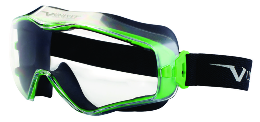 Volzichtbril Panoramisch, zwart-groen, helder glas