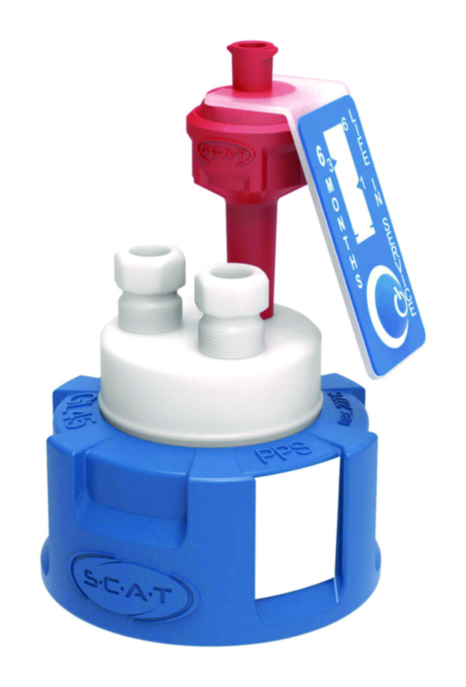 SafetyCap II V2.0, GL45 preparative PTFE fittings 6.35