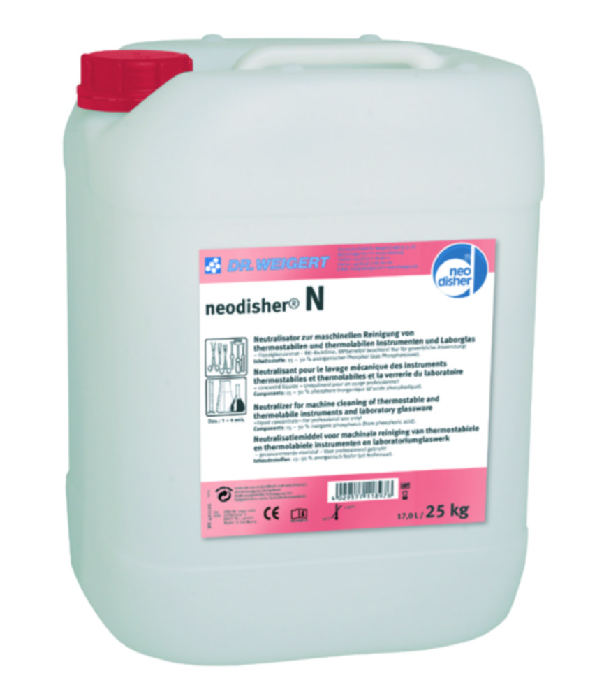 Neodisher N Zuur neutralisatie- en reinigingsmiddel, vloeibaar concentraat, 25kg