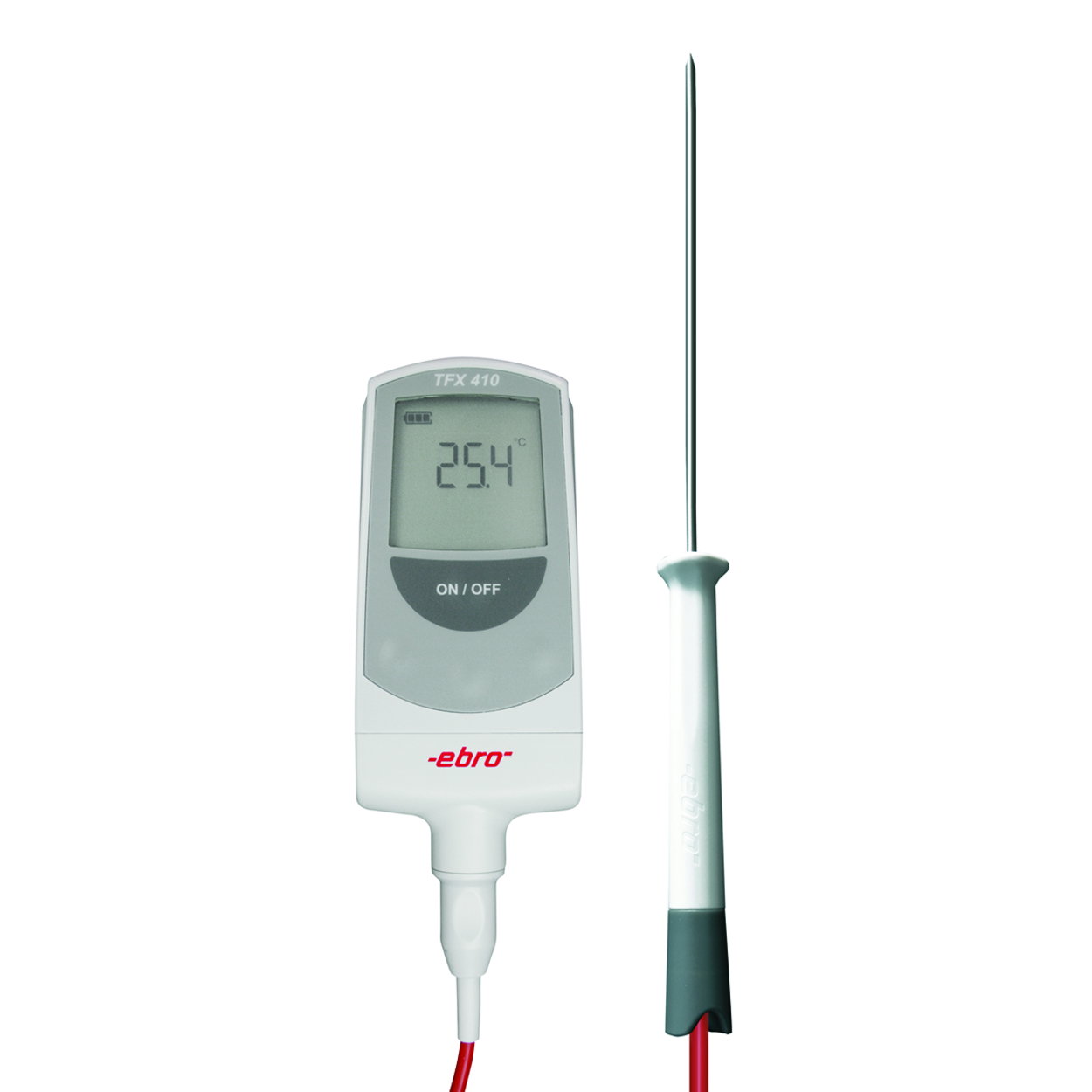 thermometer, digitaal, sonde, ebro?, temperatuur