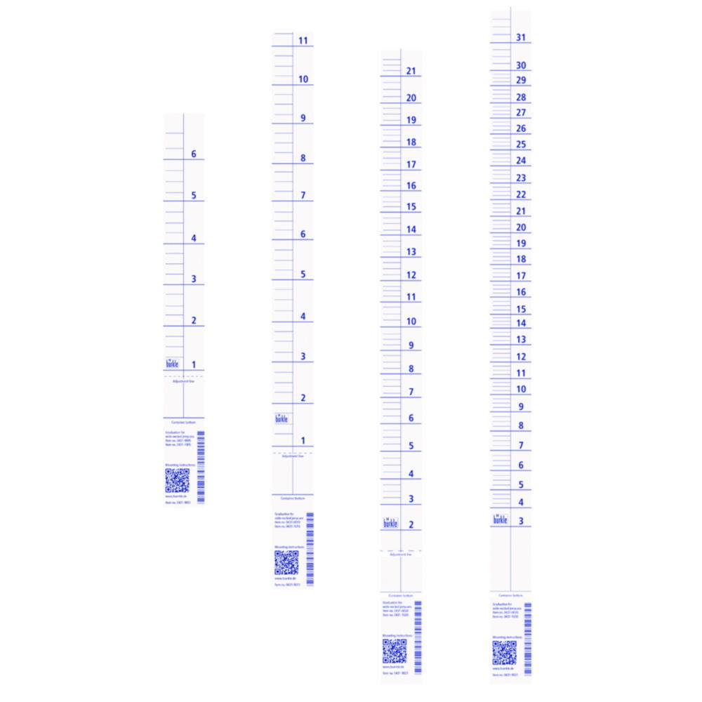 Maatverdeling zelfklevend v.  20 l jerrycan 0431/0432-0020