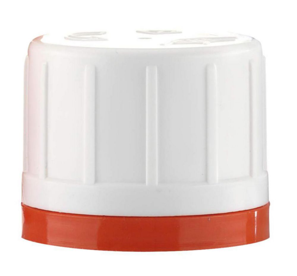 Schroefdop(org)PP m.ontl+kindv  GL32H,v.HDPE vierk.flessen NM