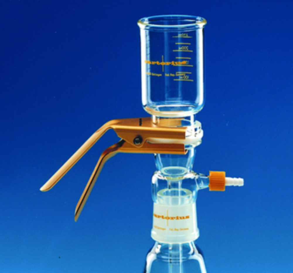 Glazen vacuümfiltratieunit ty-  pe 16309, voor deeltjesfiltra-