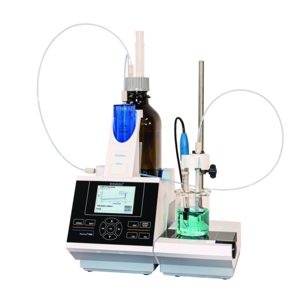 Titrator, TitroLine TL 7000, M2-20 basisset, incl magneetroerder TM 235, pH elektrode en bufferset
