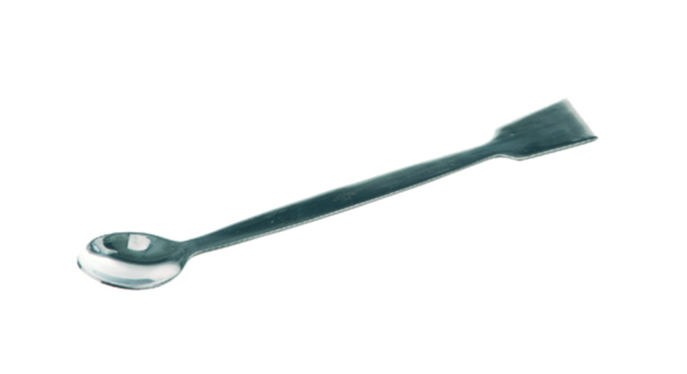 Lepelspatel 120 mm, RVS, breed  lepel 31x23mm, spatel 30x20mm