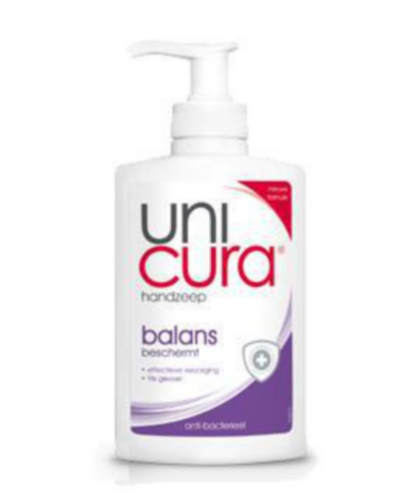 Handzeep Unicura Balance 2 met pompje ongeparfumeerd 250 ml