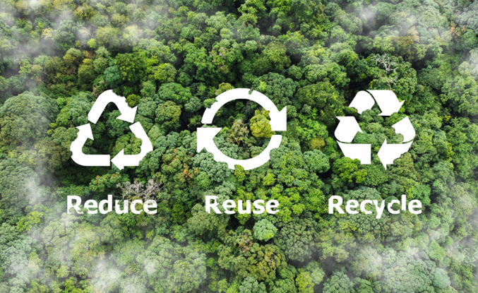 recycling, herbruikbaar, ecologisch, bos, symbool