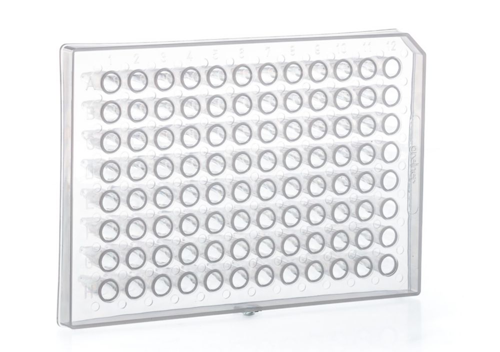 Plaat, 96w, half skirted, PCR, 200µl/w, polypropyleen, voor ABI systemen, 10st