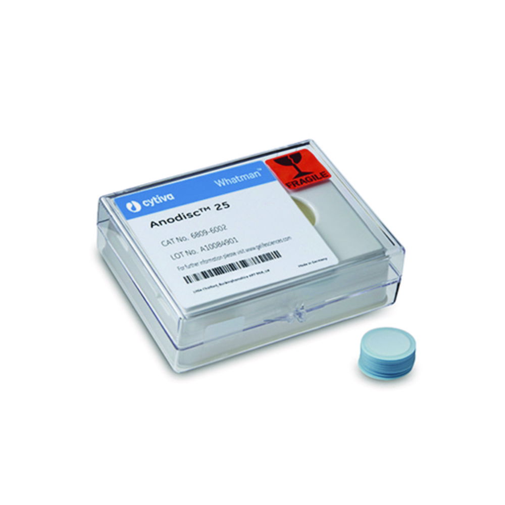 Membraanfilters Anodisc Ø 25 mm, 0,2 µm, PP