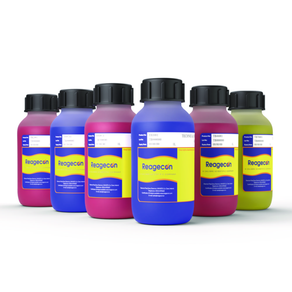 Bufferoplossing pH 4,01 +/- 0,02 bij 25°C, Kunststof fles, 1000ml, rood, NIST/ISO17025