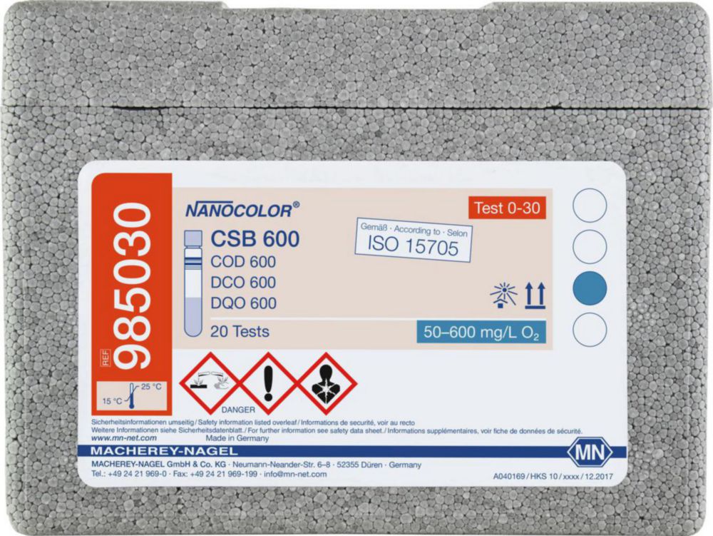 Kuvettentest COD 600  Nanocolor