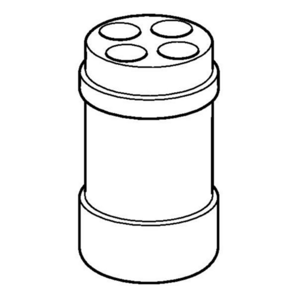 Adapter voor 4 conische vaten Tubes 5,0 en 15 ml, voor 250 ml rechthoekige cups in rotor FA-6x250