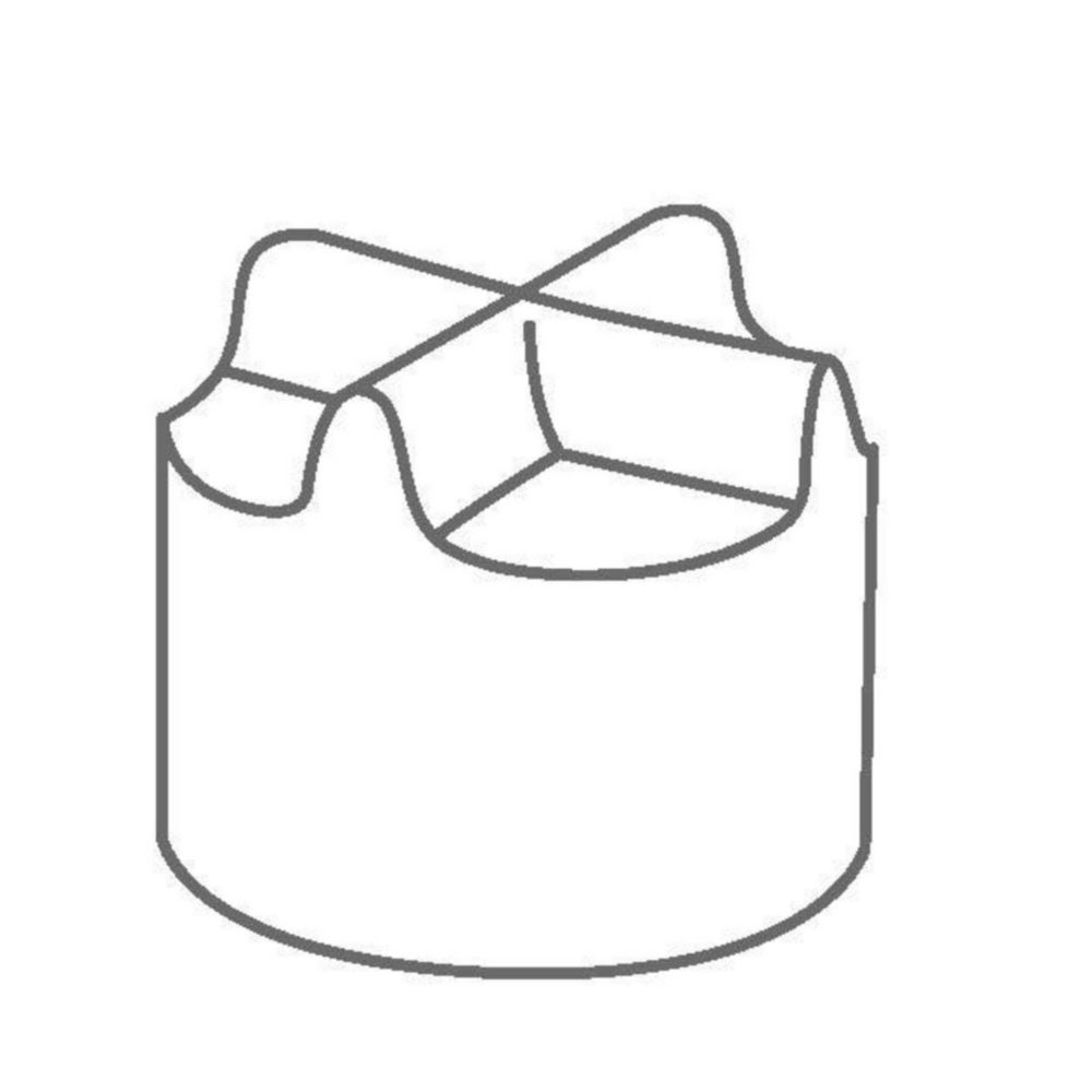 Magneetroerstaaf PTFE IKAFLON 9, kroon, Øxh= 9x6 mm